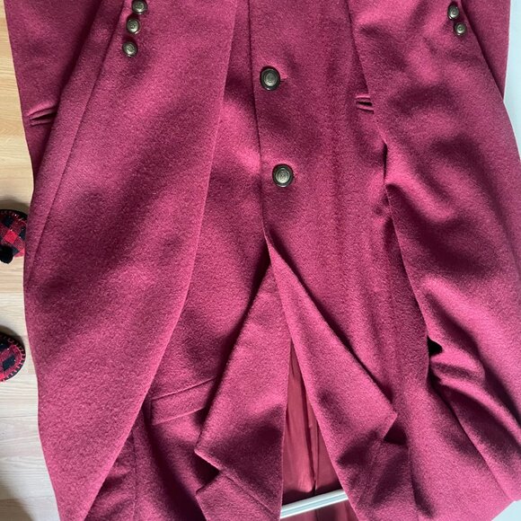 Womens Talbots 100 % camel hair Blazer red made in Italy size 18 - Picture 4 of 9